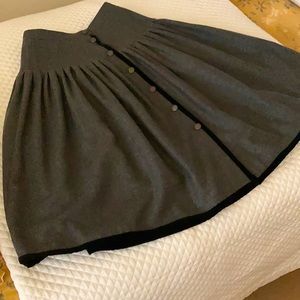 VALENTINO Wool Skirt- 28 inch waist Grey